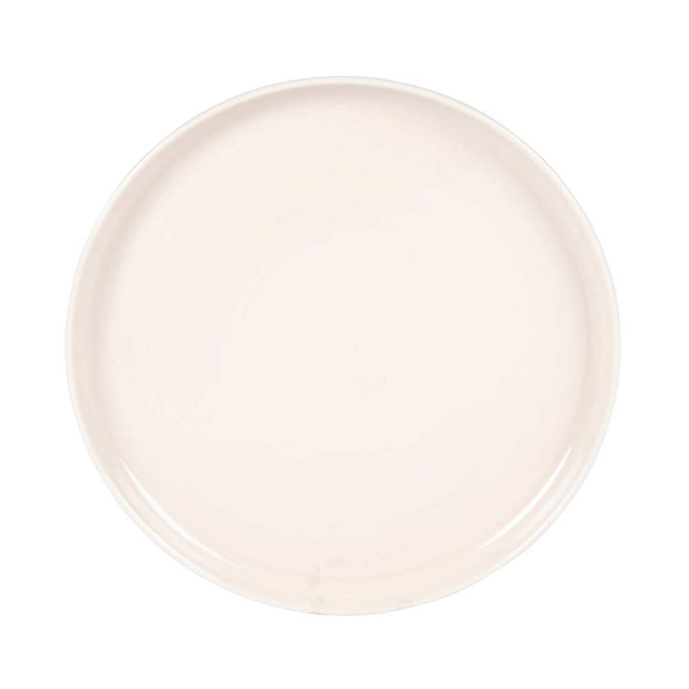 Assiette à dessert en grès beige (photo) Assiette à dessert en grès beige