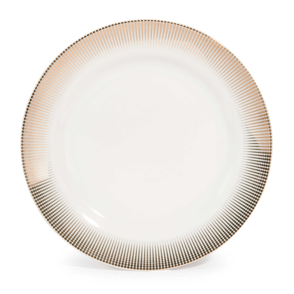 Assiette à dessert en porcelaine D 19 cm Assiette à dessert en porcelaine D 19 cm