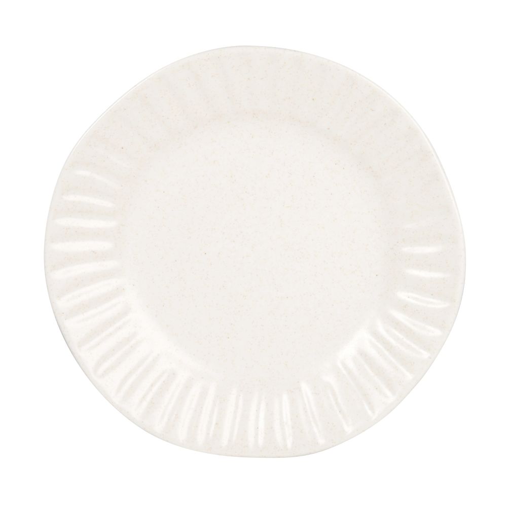 Assiette à dessert en porcelaine grise Assiette à dessert en porcelaine grise