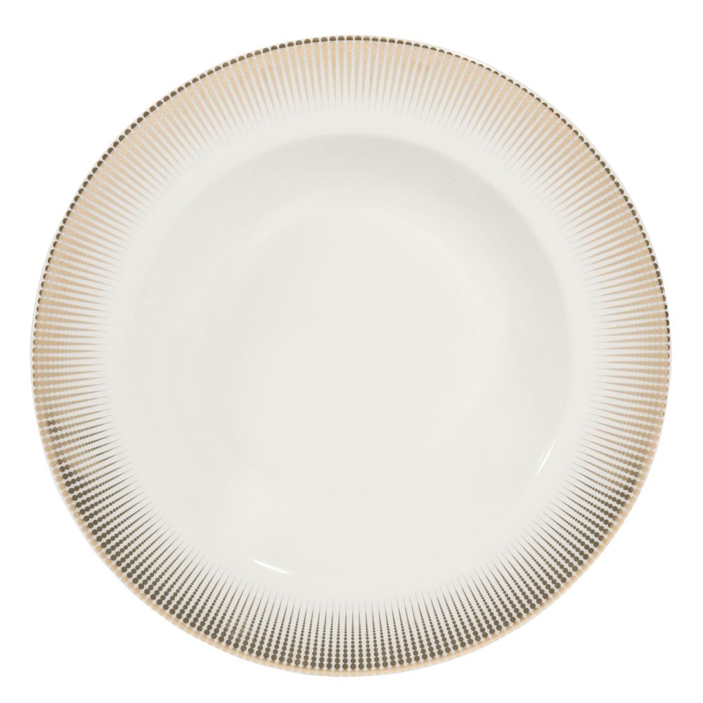 Assiette creuse en porcelaine D 22 cm