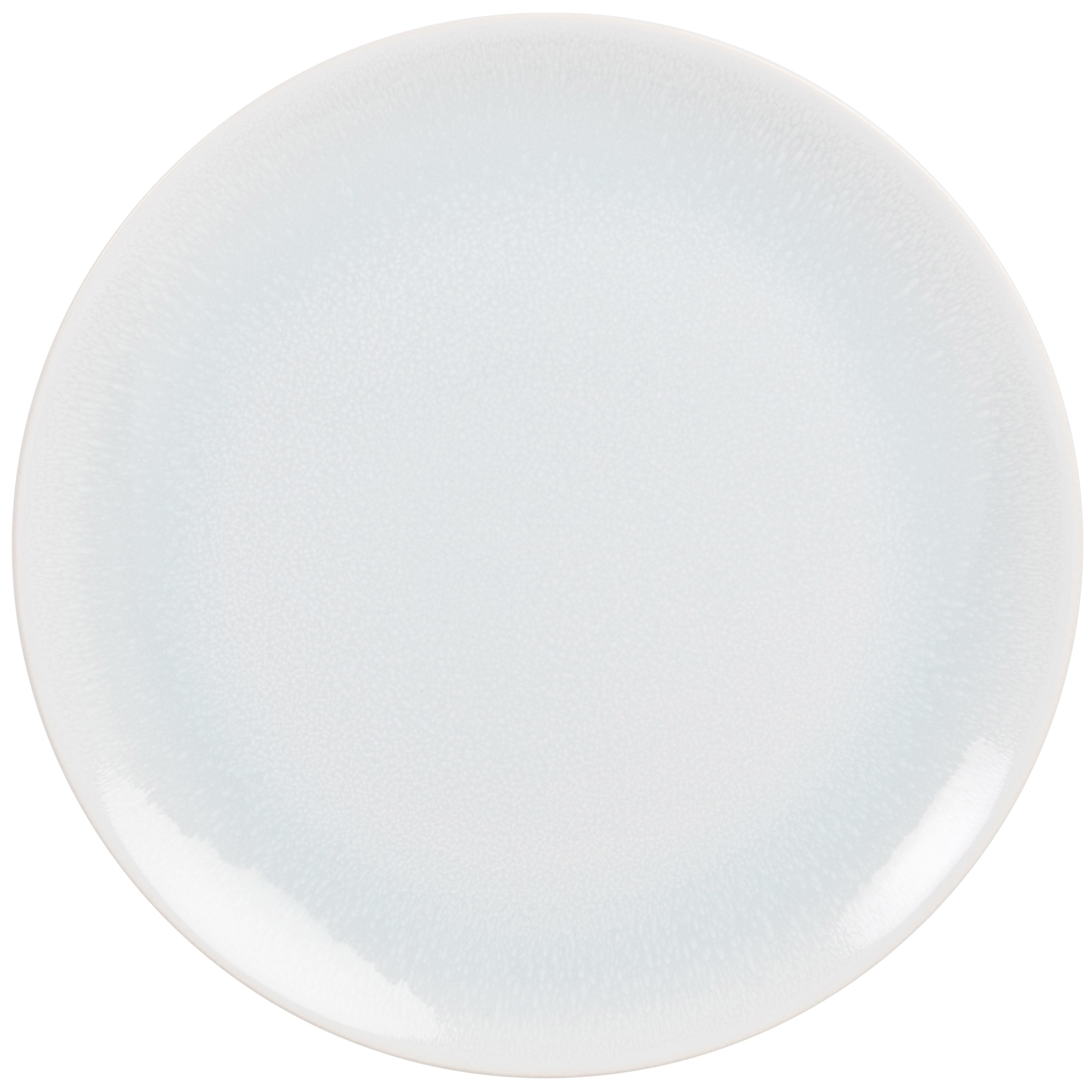 assiette plate en faïence bleue et blanche