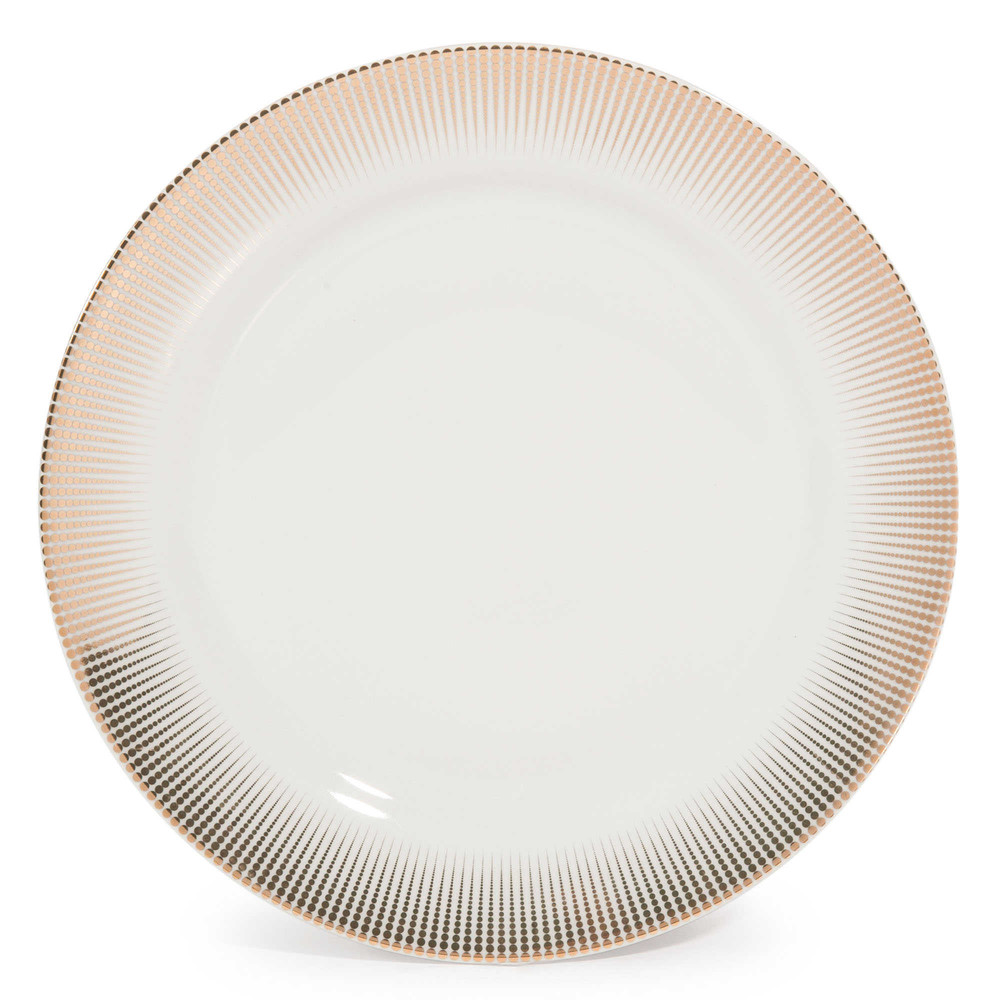 Assiette plate en porcelaine D 27 cm