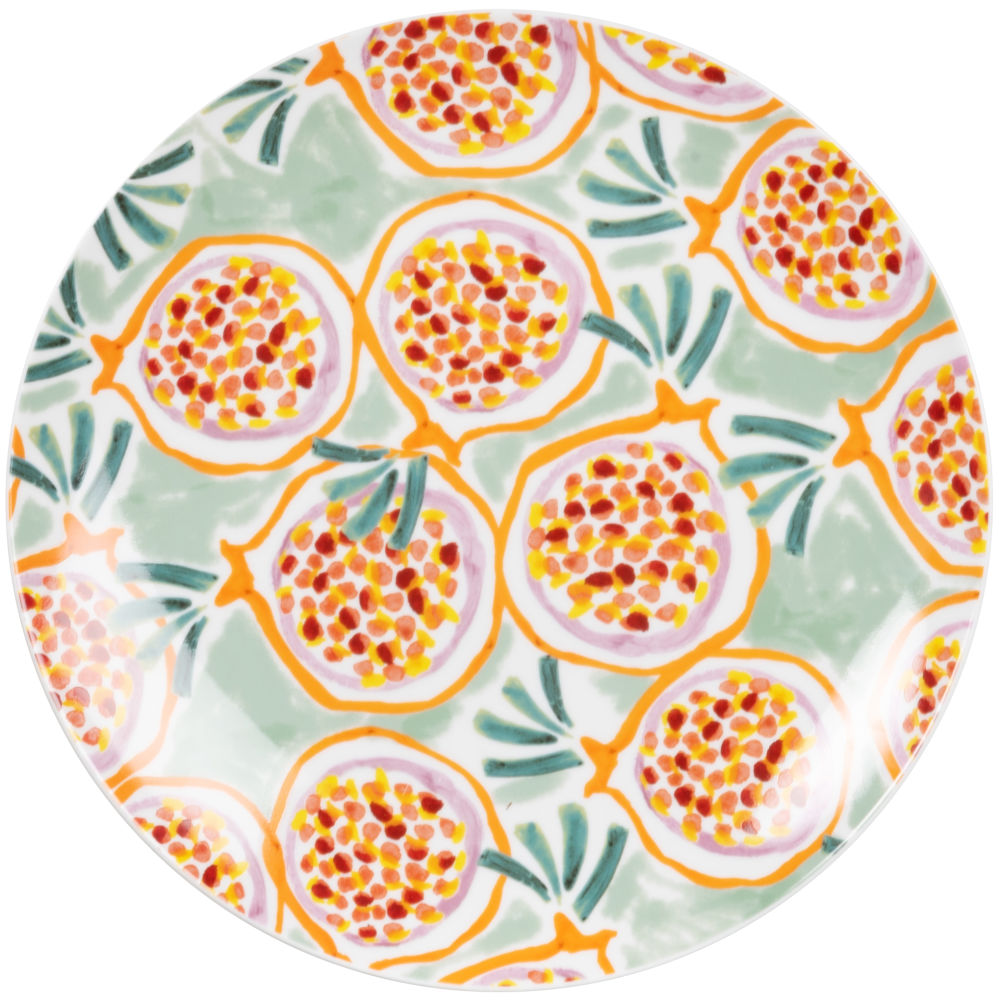 Assiette Plate En Porcelaine Motifs Grenades Multicolores Votre Wishlist Sur Listy 