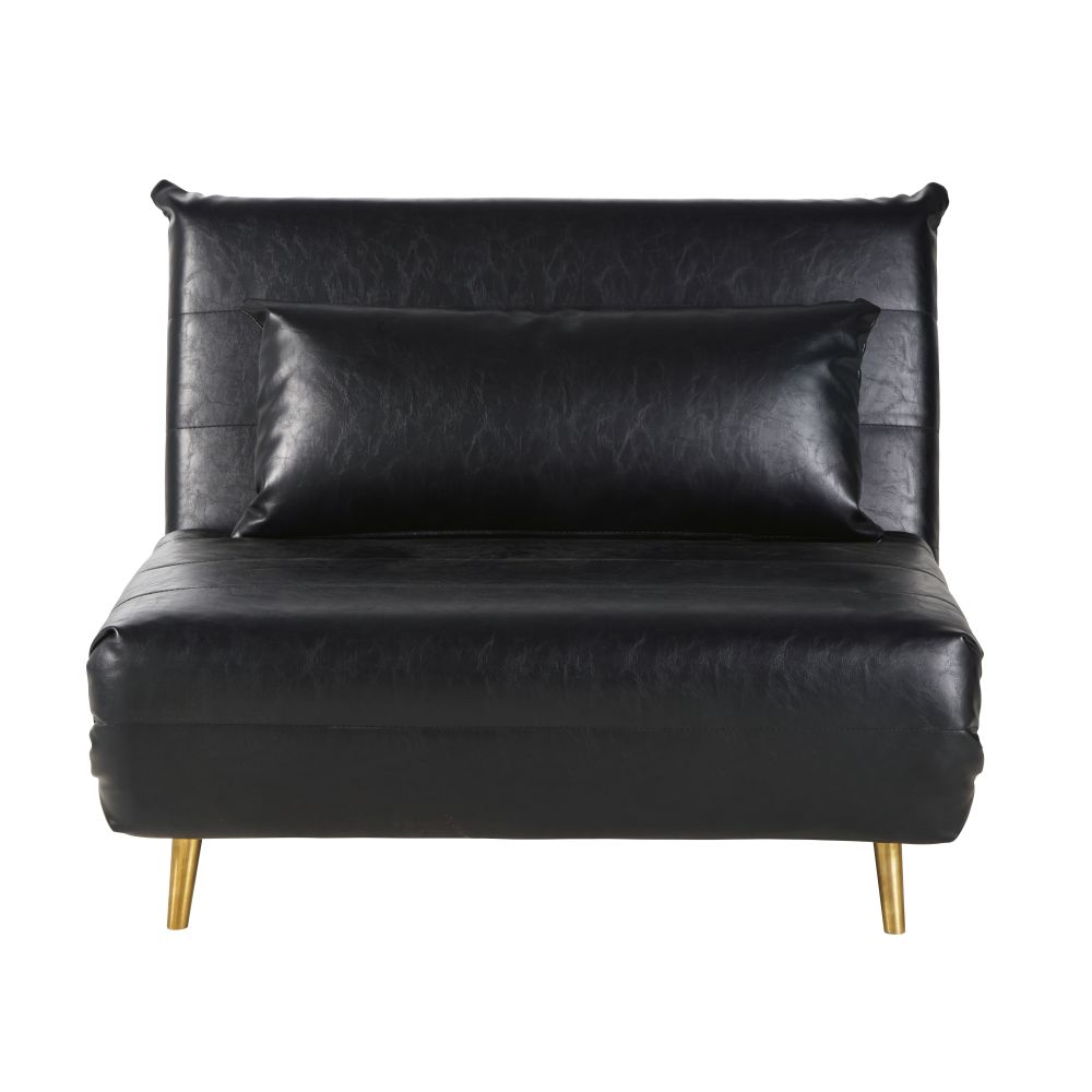 Banquette convertible 1 place noire Banquette convertible 1 place noire