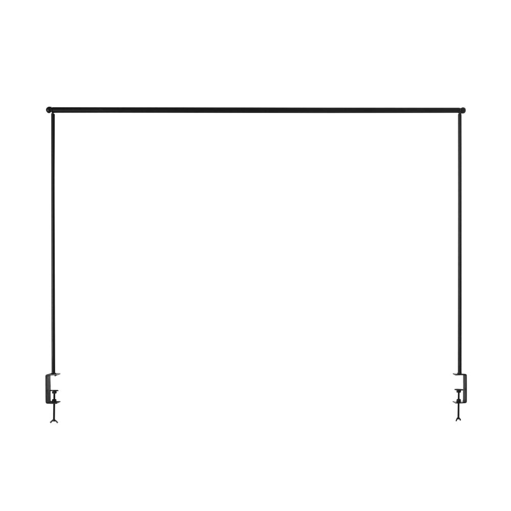Barre de table extensible en métal noir L140/250 Barre de table extensible en métal noir L140/250