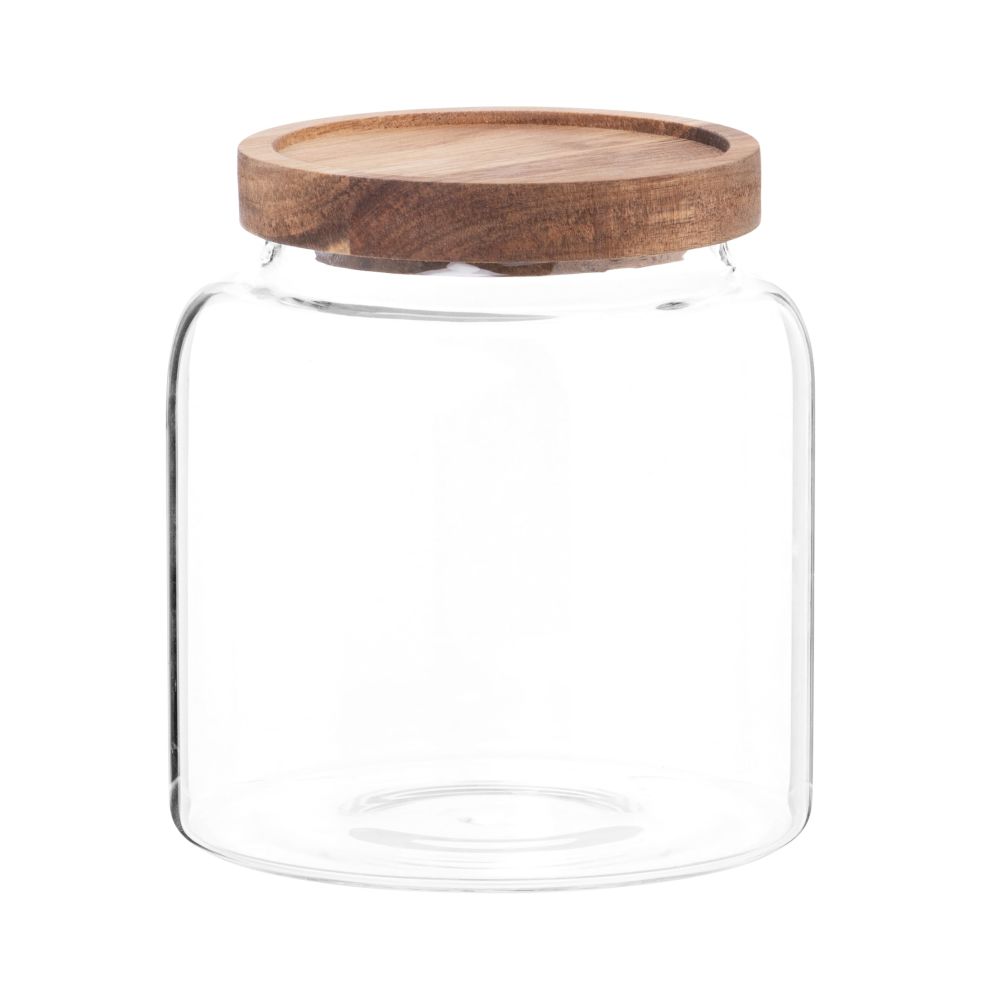 Bocal en verre et acacia H13 Bocal en verre et acacia H13