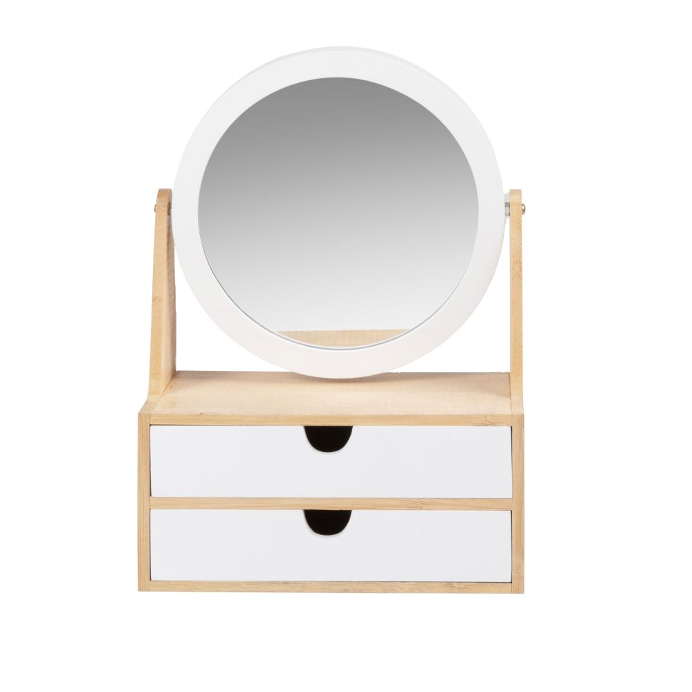 Boîte à bijoux en bambou avec miroir (photo) Boîte à bijoux en bambou avec miroir