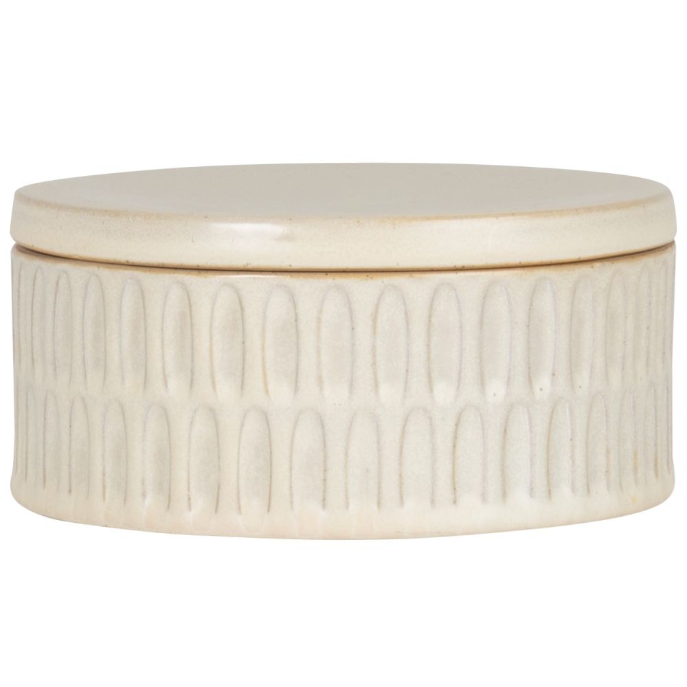 Boîte en porcelaine écrue Boîte en porcelaine écrue