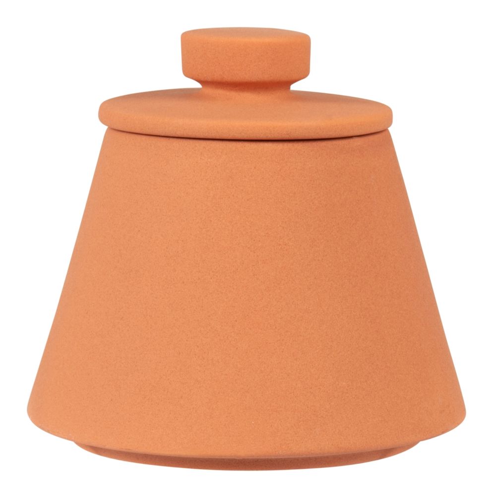 Boîte en porcelaine terracotta Boîte en porcelaine terracotta