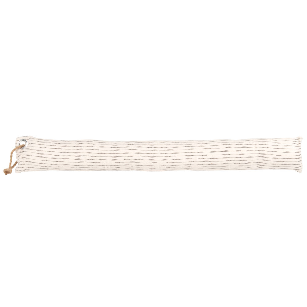 Boudin de porte en coton beige (photo) Boudin de porte en coton beige