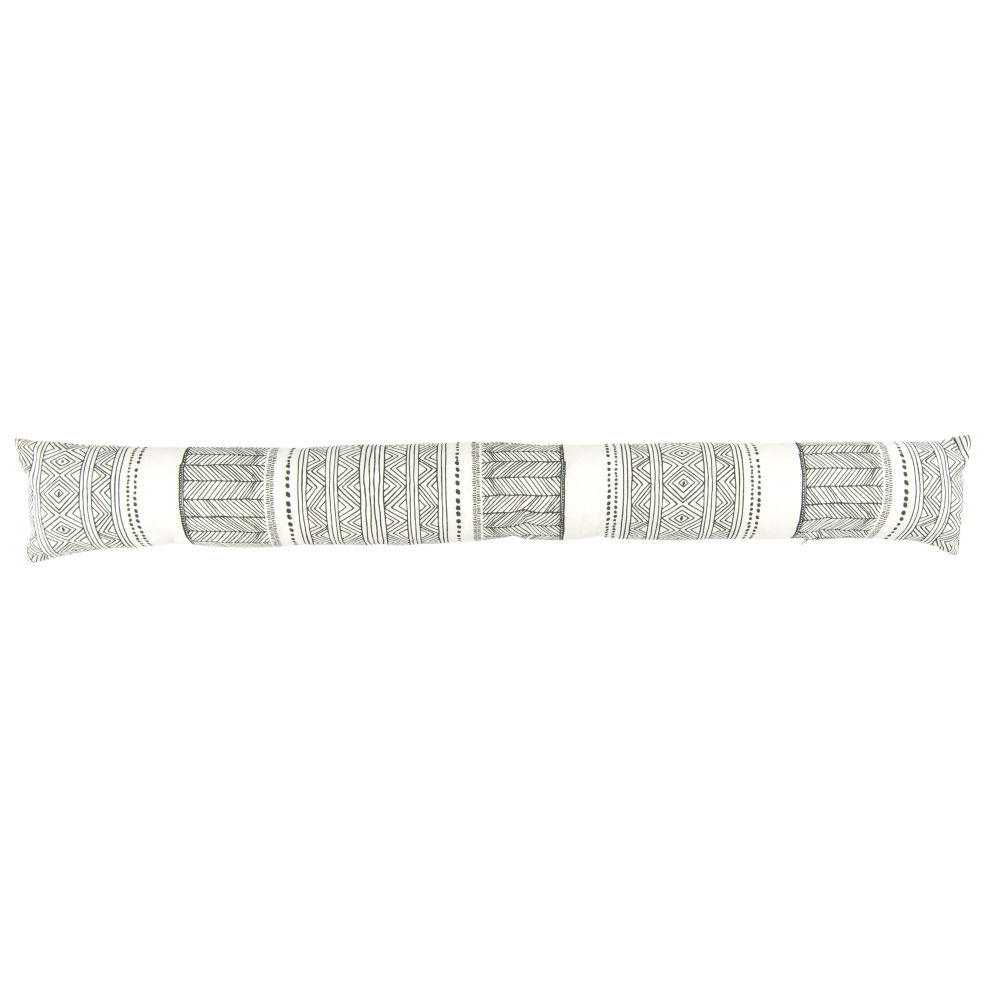 Boudin de porte motifs graphiques noirs et blancs Boudin de porte motifs graphiques noirs et blancs