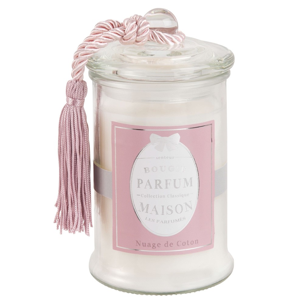 Bougie bonbonnière parfumée en verre (photo) Bougie bonbonnière parfumée en verre