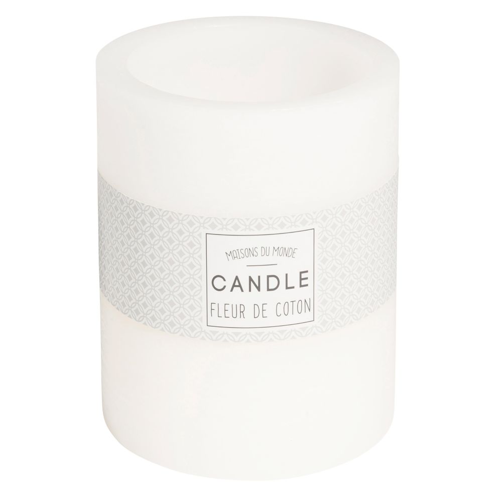 Bougie lanterne blanche H 12 cm Bougie lanterne blanche H 12 cm