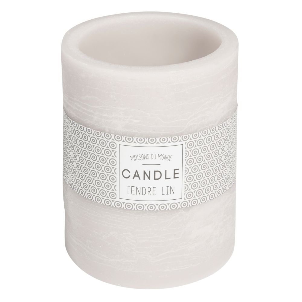 Bougie lanterne grise H 12 cm Bougie lanterne grise H 12 cm