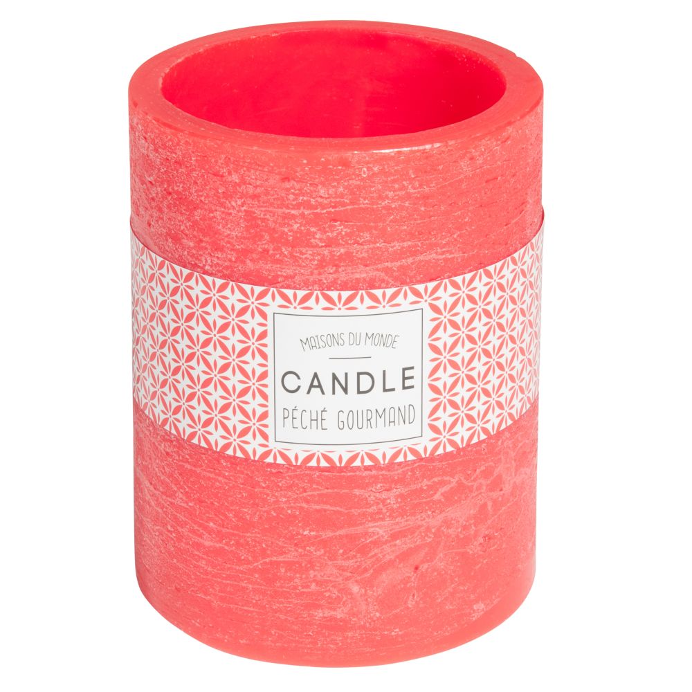 Bougie lanterne orange H 12 cm Bougie lanterne orange H 12 cm
