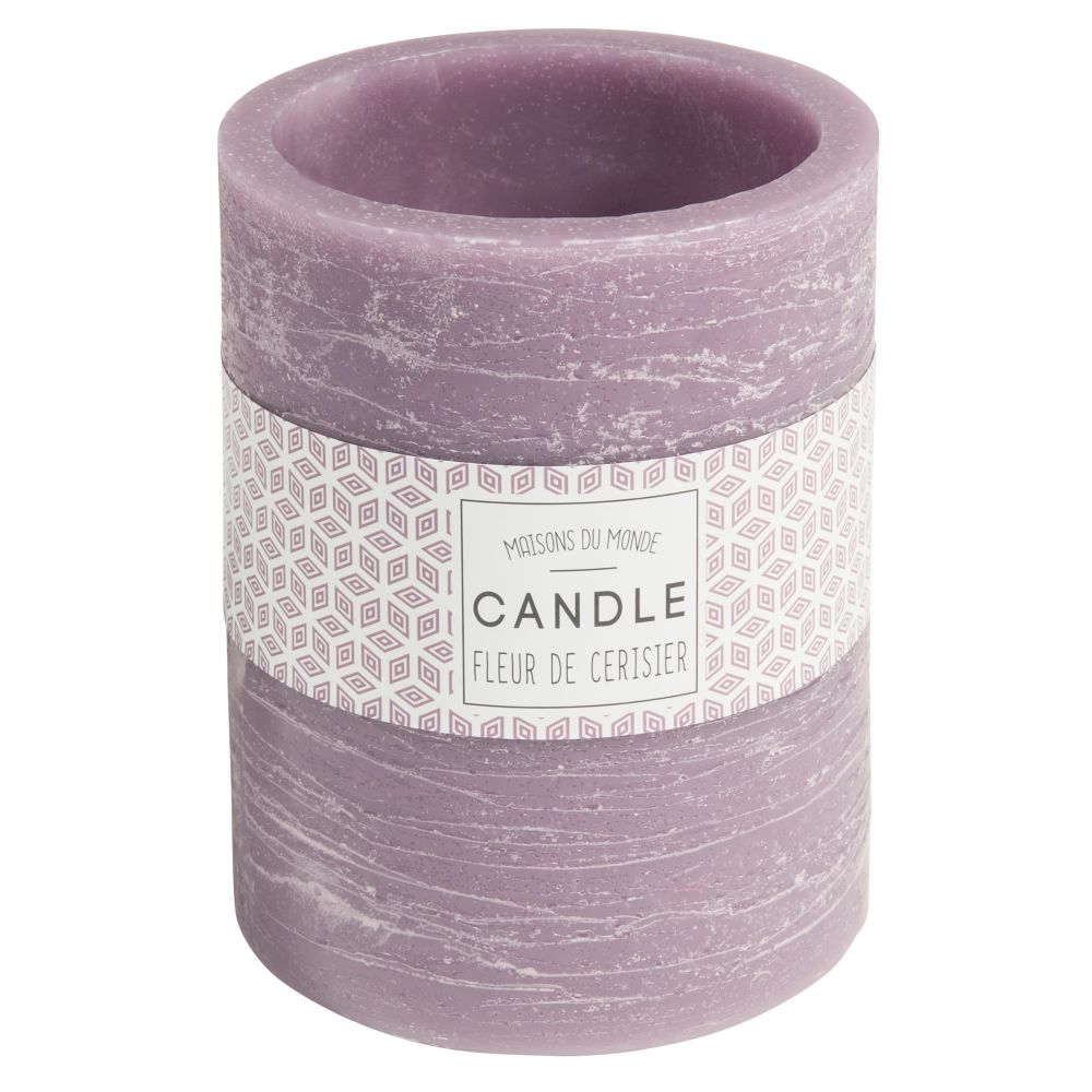 Bougie lanterne violette H 12 cm Bougie lanterne violette H 12 cm