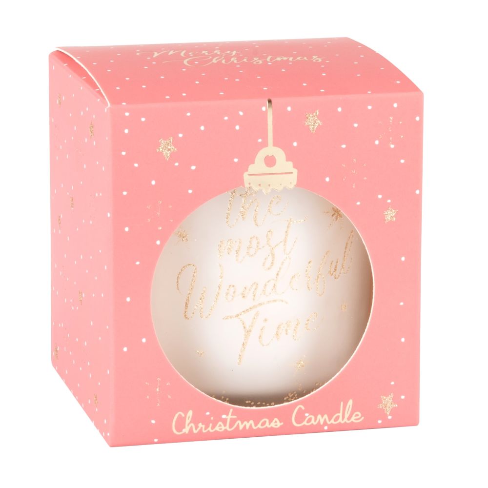 Bougie parfumée en verre imprimé rose et doré Bougie parfumée en verre imprimé rose et doré