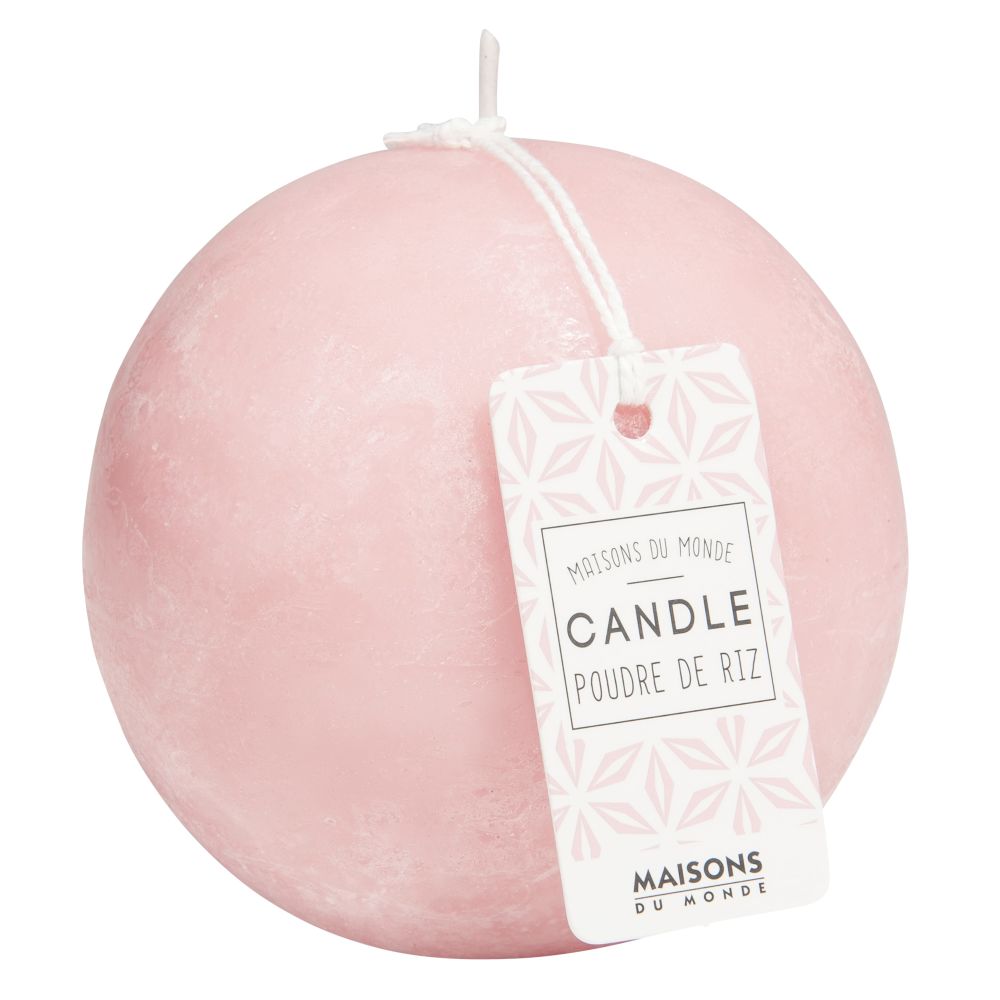 Bougie ronde rose D 9 cm Bougie ronde rose D 9 cm