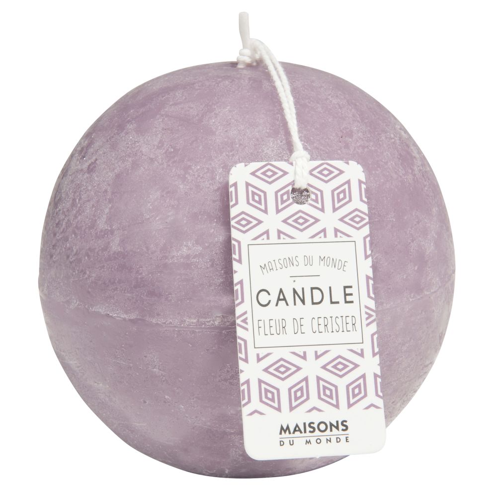 Bougie ronde violette D 9 cm Bougie ronde violette D 9 cm