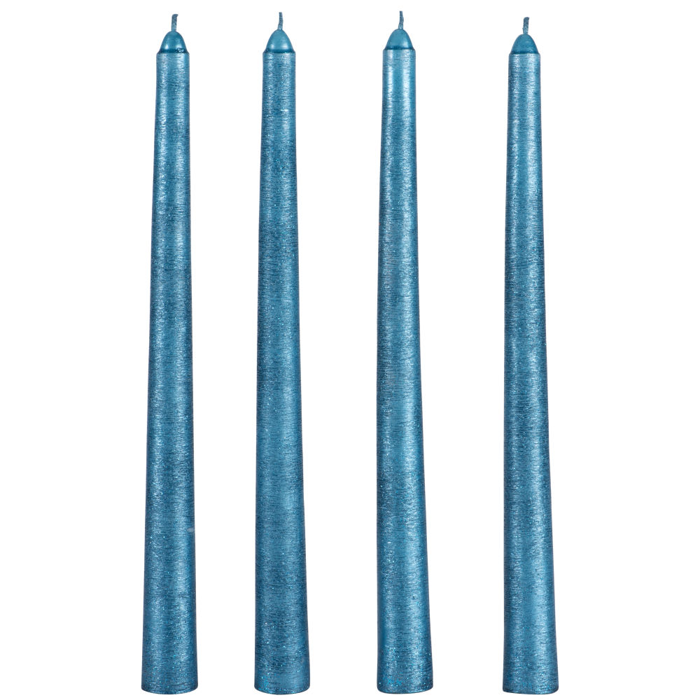Bougies longues bleues (x4) Bougies longues bleues (x4)