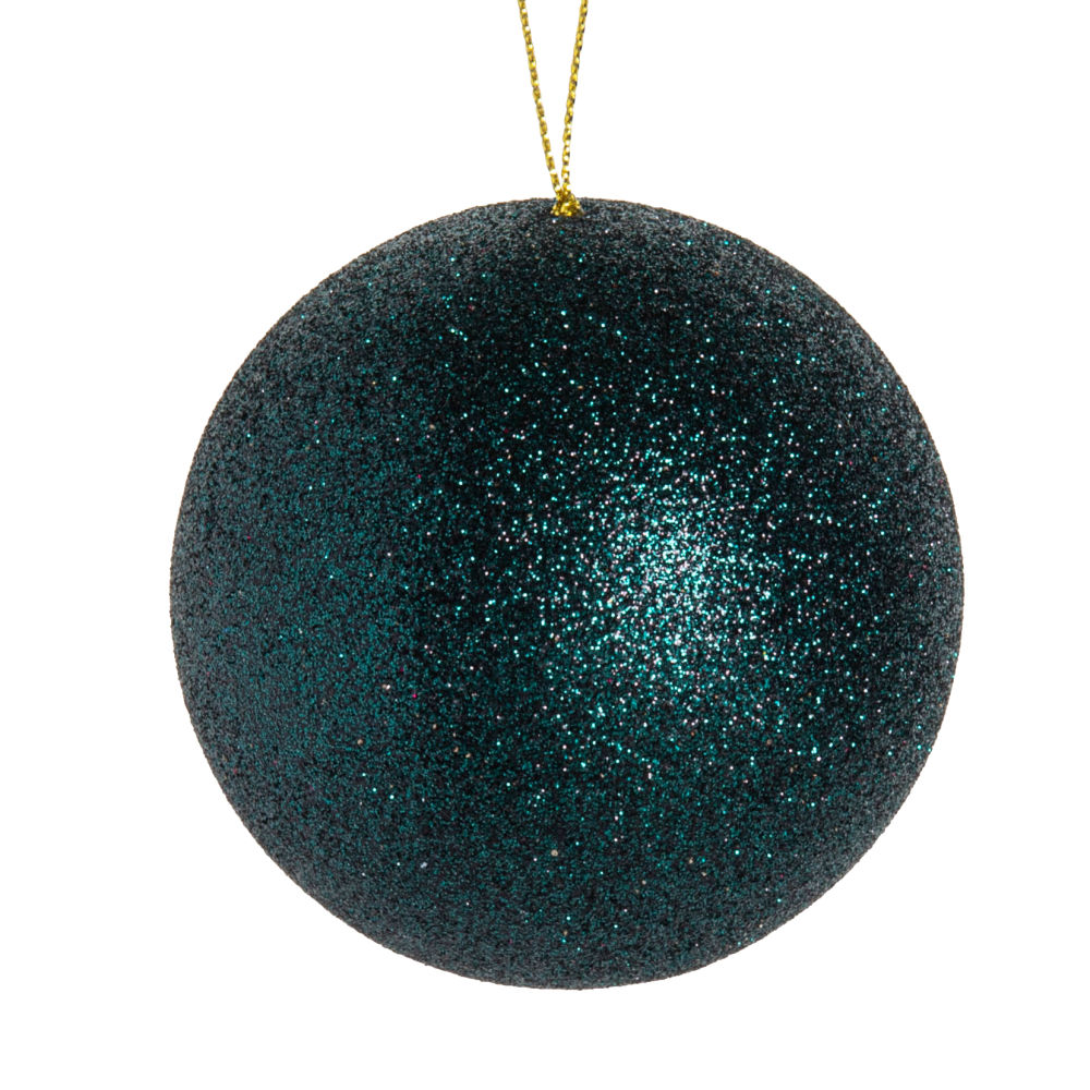 Boule de Noël à paillettes vertes Boule de Noël à paillettes vertes