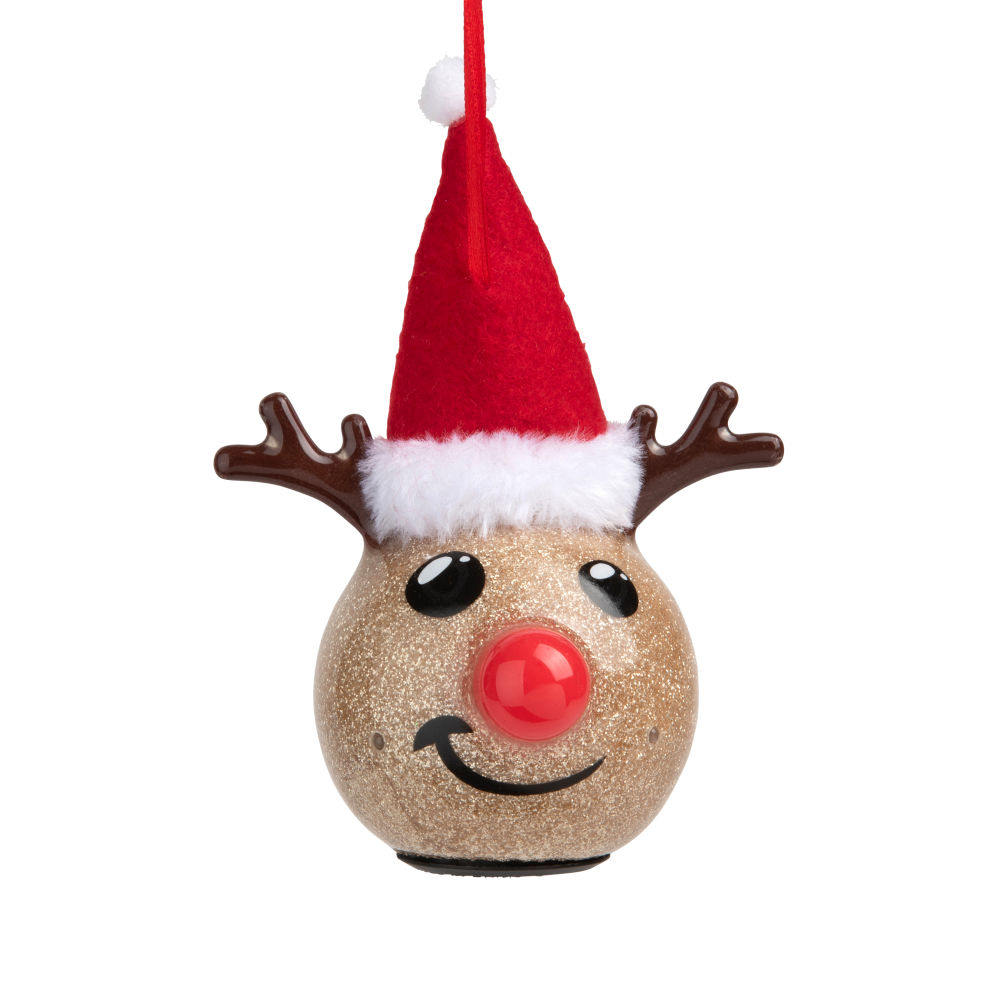 Boule de Noël cerf doré et rouge Boule de Noël cerf doré et rouge