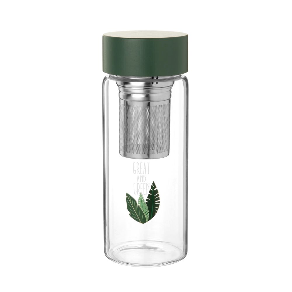 Bouteille avec infuseur en verre Bouteille avec infuseur en verre