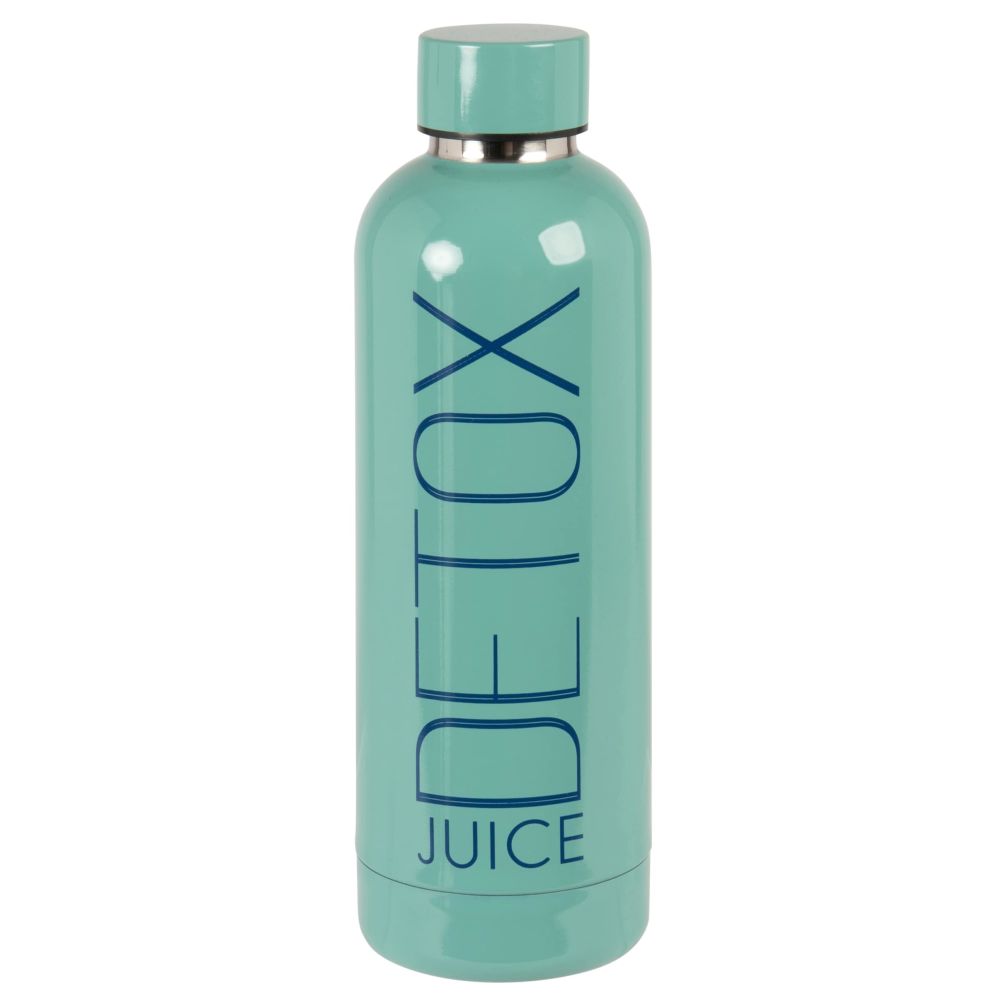 Bouteille isotherme en acier bleu 0.5L (photo) Bouteille isotherme en acier bleu 0.5L