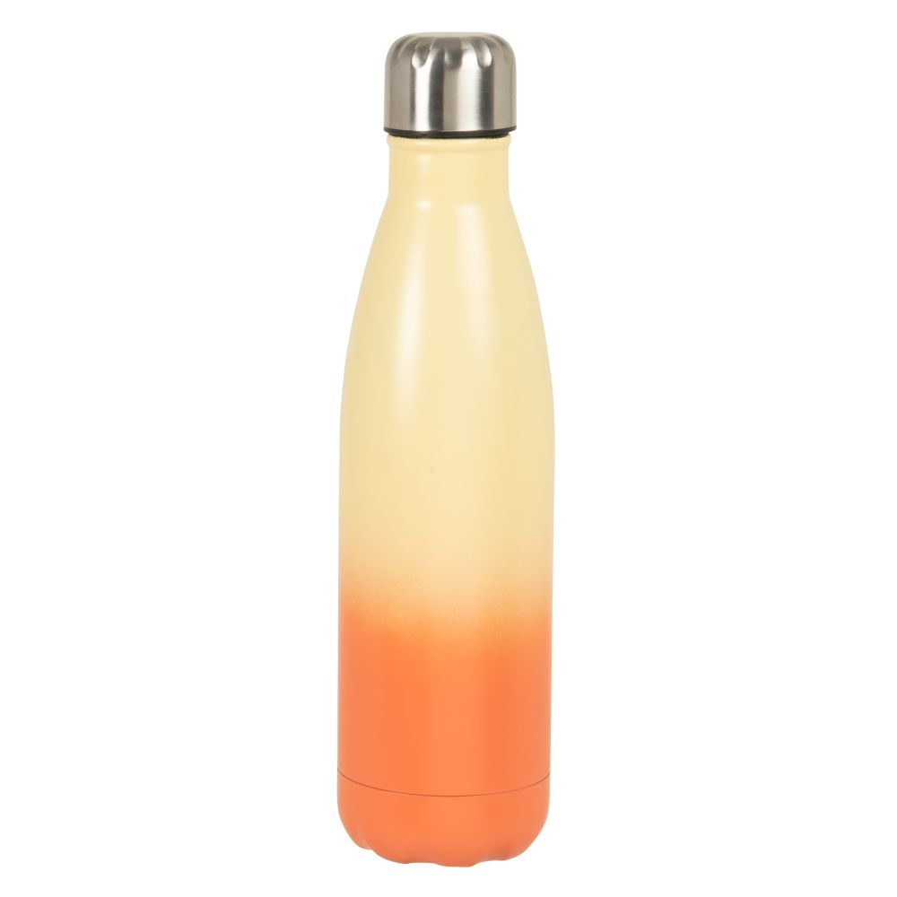 Bouteille isotherme en inox tie and die jaune et orange 0,50L Bouteille isotherme en inox tie and die jaune et orange 0,50L