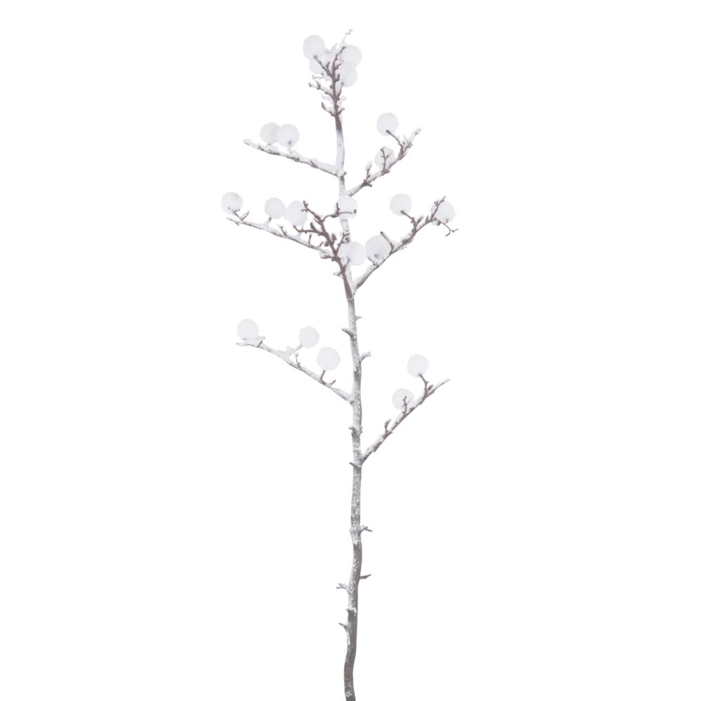 Branche d'arbre à coton artificielle effet enneigé Branche d'arbre à coton artificielle effet enneigé