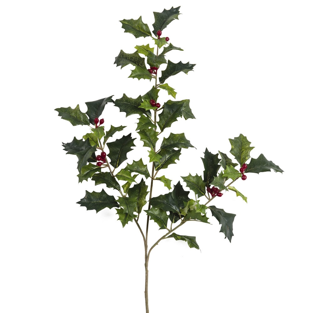 Branche de houx artificielle Branche de houx artificielle