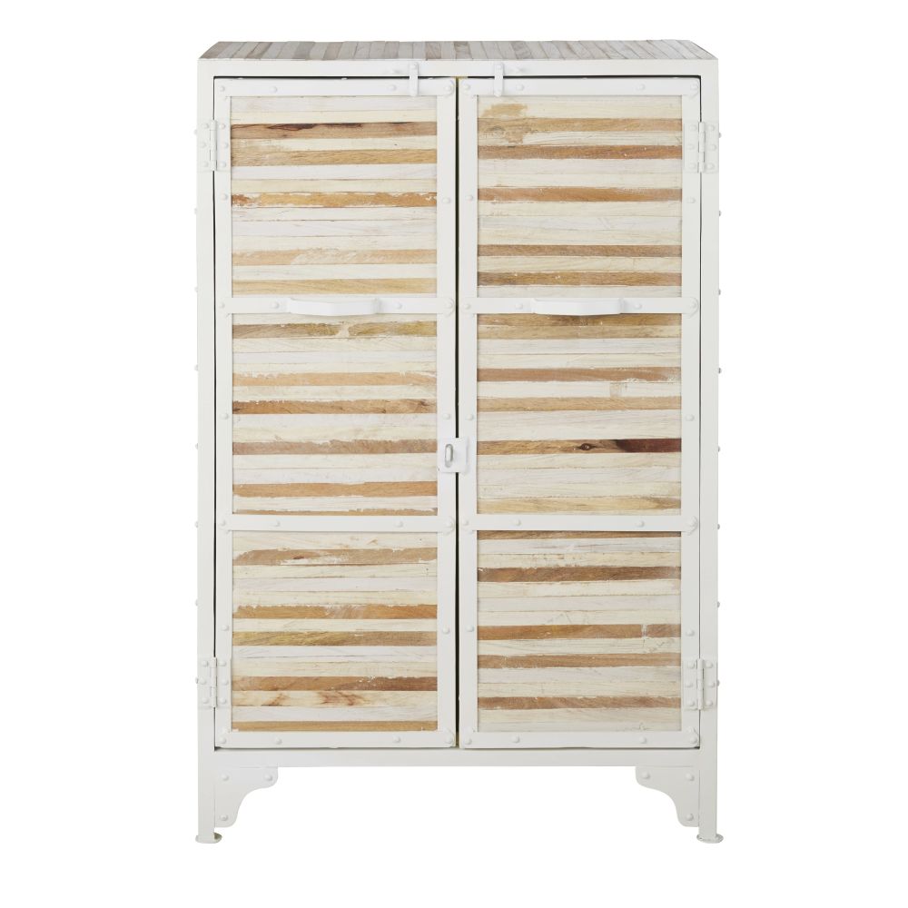 Buffet en métal blanc L 75 cm