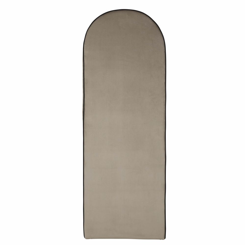 Cabecero modular profesional de terciopelo gris 60x170 Estilovintage Gris Terciopelo Maisons du Monde