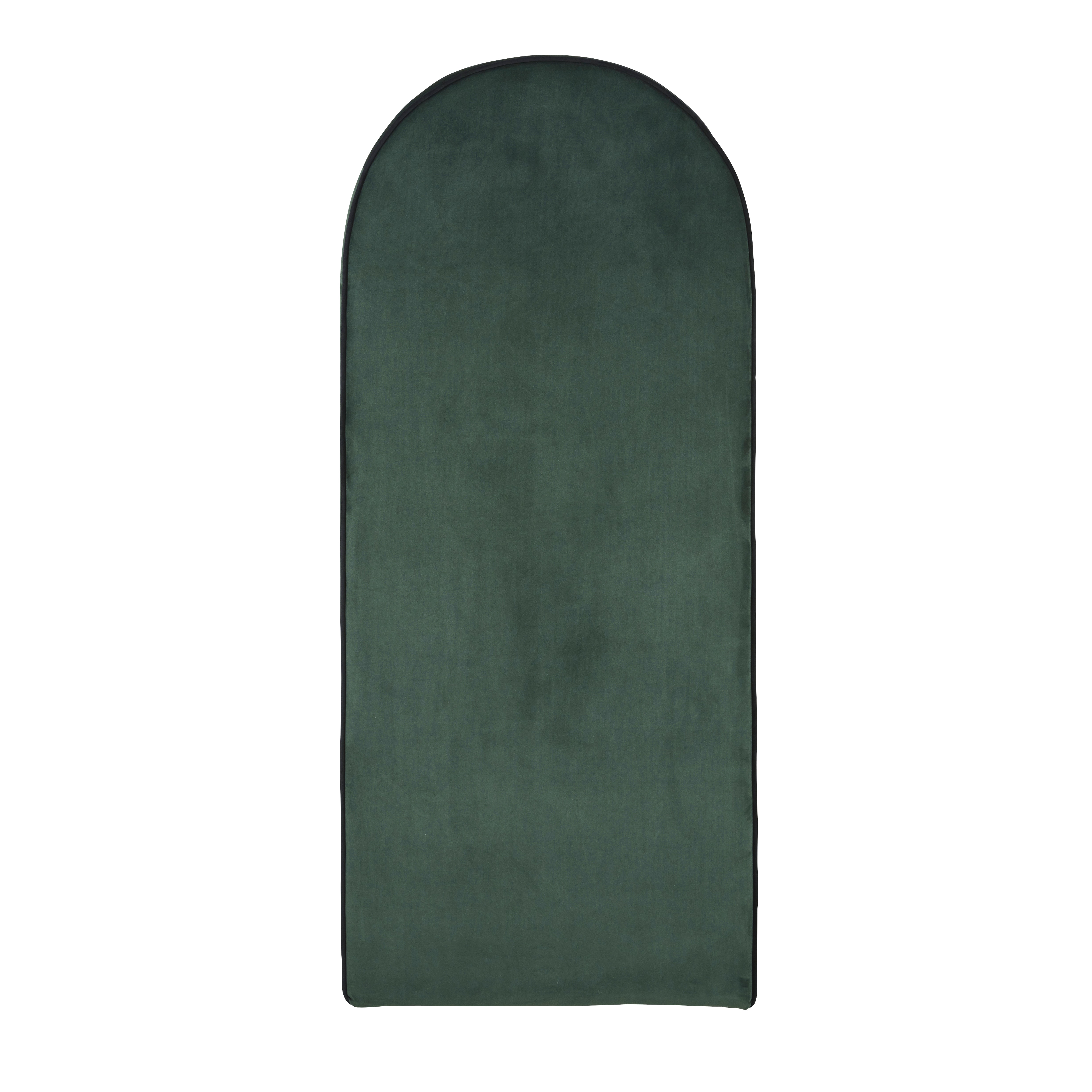 Cabecero modular profesional de terciopelo verde 60x140,5 Estilo vintage Terciopelo Maisons du monde