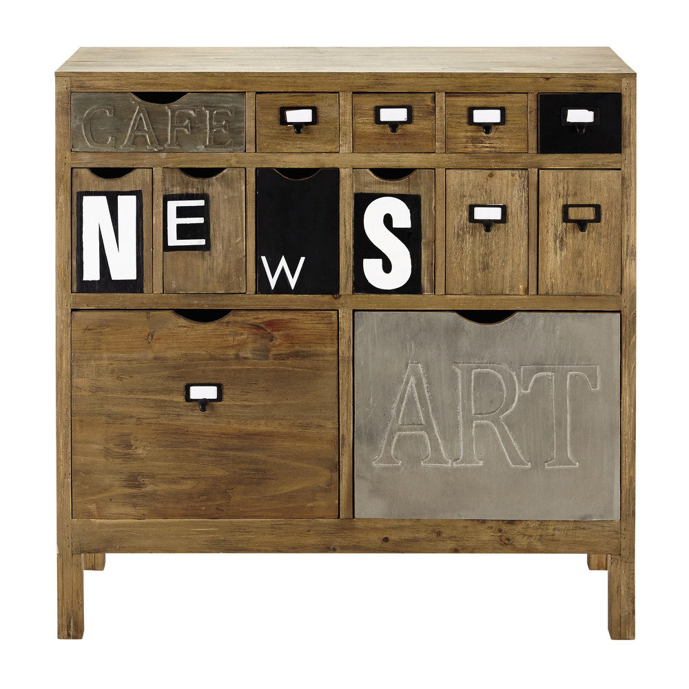 Cabinet de rangement en sapin (photo) Cabinet de rangement en sapin