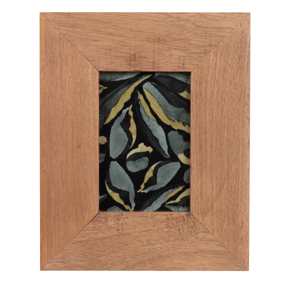 Cadre photo en bois de manguier beige 10x15