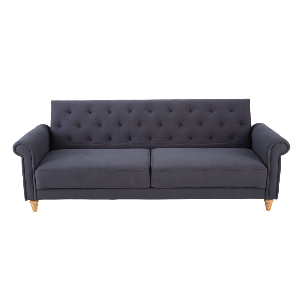 Canapé clic-clac 4 places gris anthracite Canapé clic-clac 4 places gris anthracite