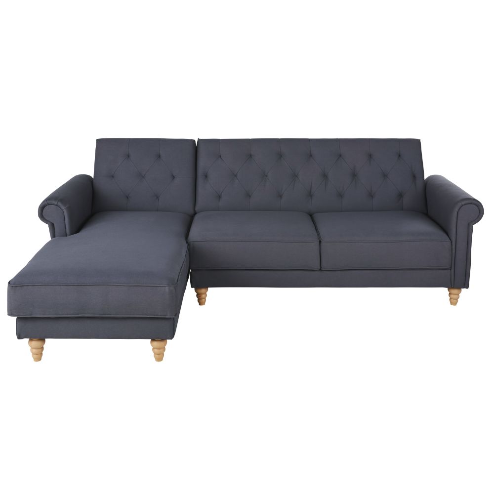 Canapé d'angle 4 places Gris Contemporain