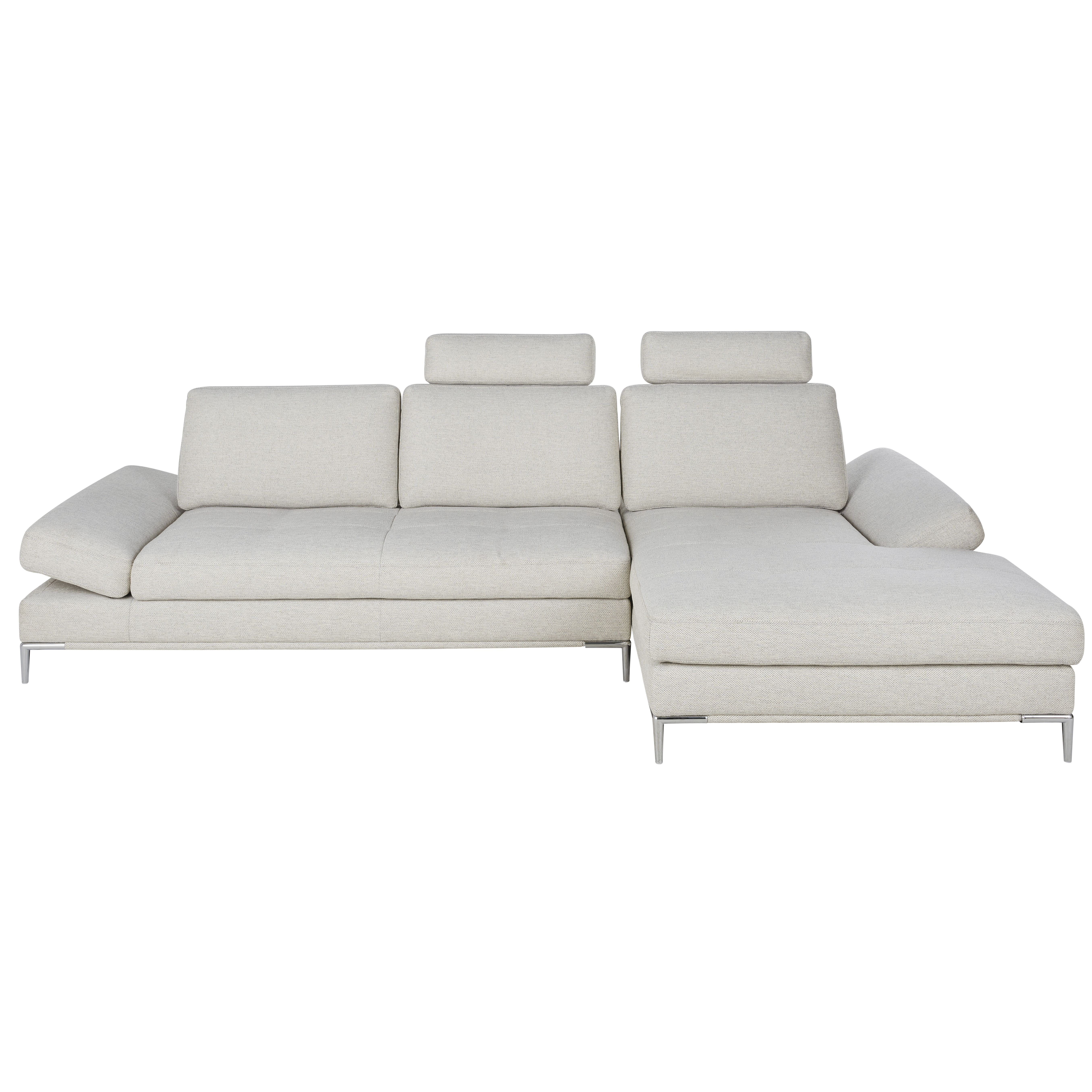 Canapé d'angle 5 places Gris Moderne Confort Promotion