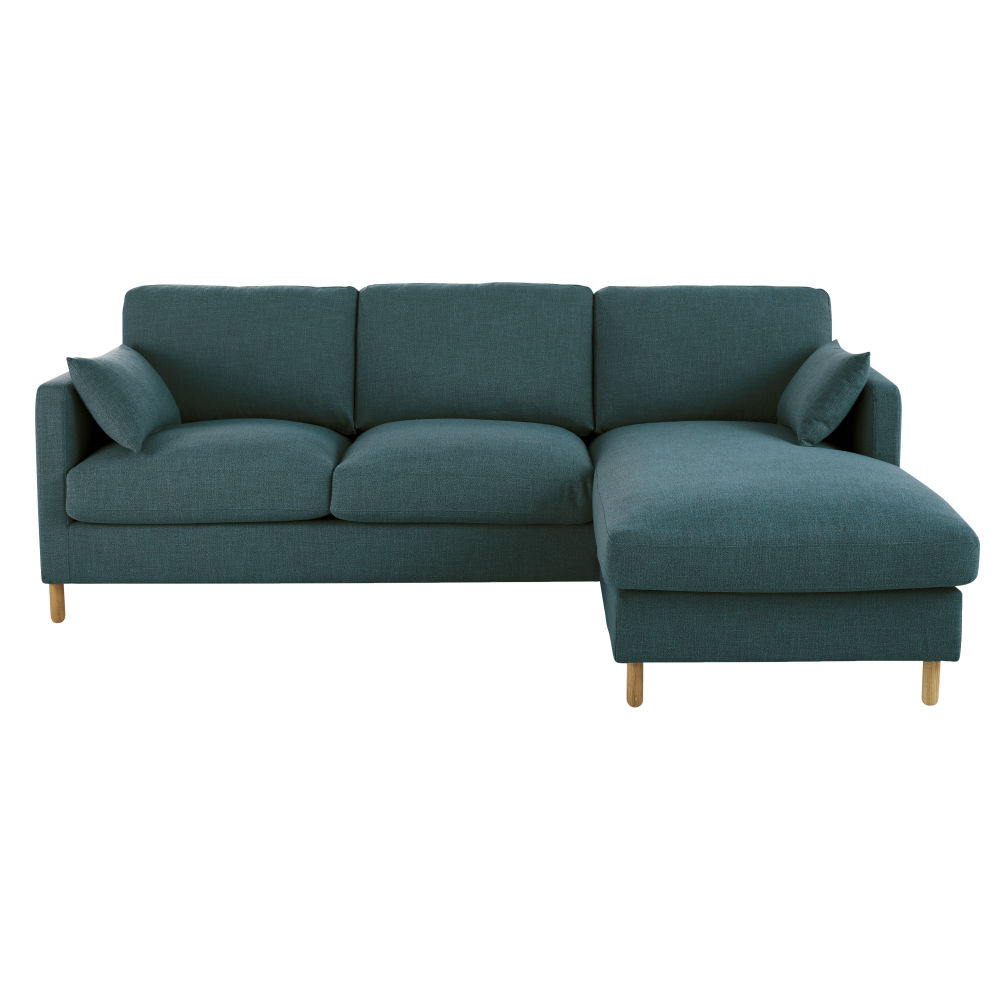 Canapé d'angle 5 places Bleu Design