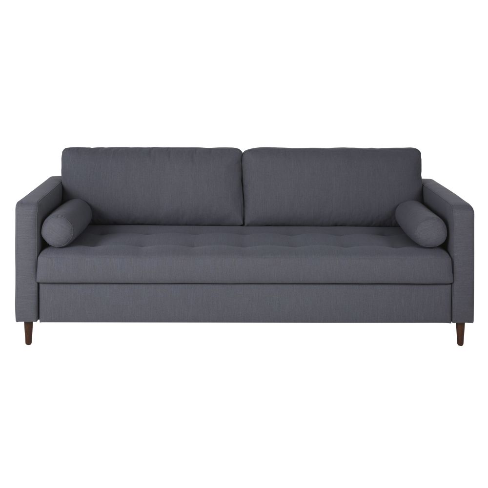 Canapé-lit 3/4 places gris anthracite