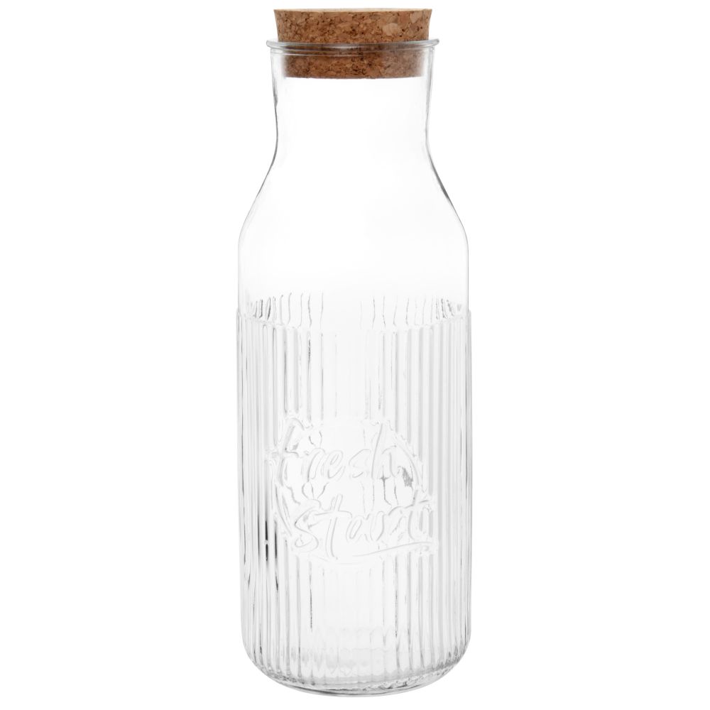 Carafe en verre avec bouchon en liège 1.2L Carafe en verre avec bouchon en liège 1.2L