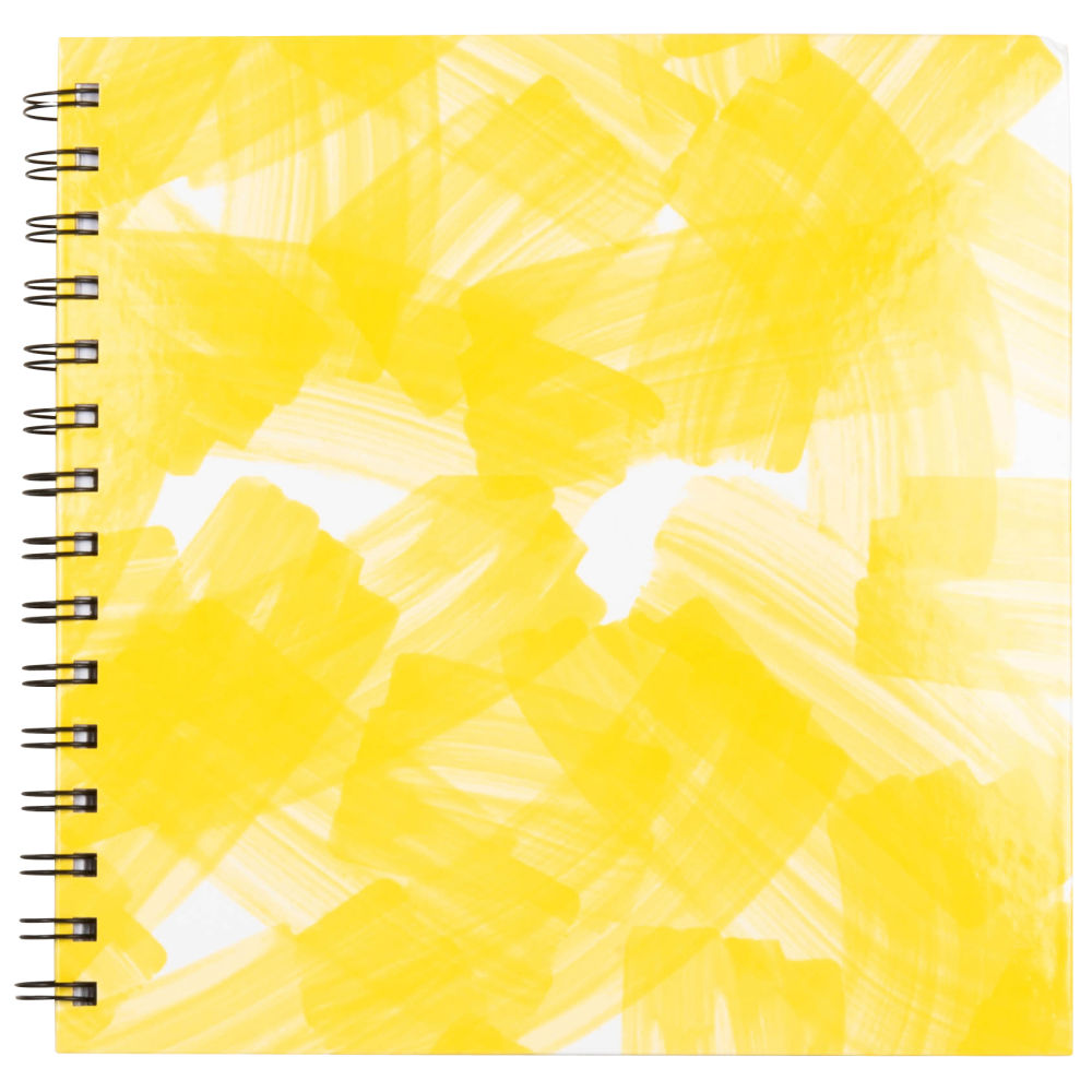 Carnet de notes jaune à spirales