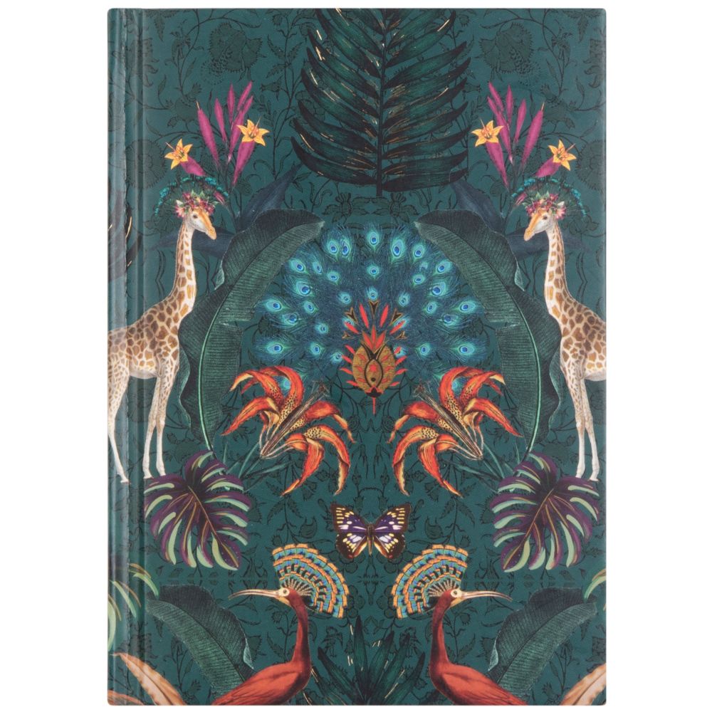Carnet de notes vert imprimé jungle exotique Carnet de notes vert imprimé jungle exotique