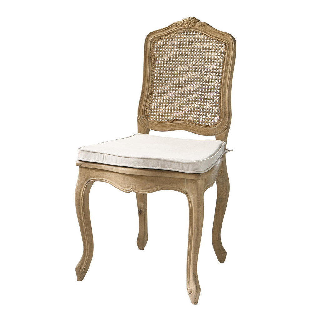 Chaise cannée en chêne massif