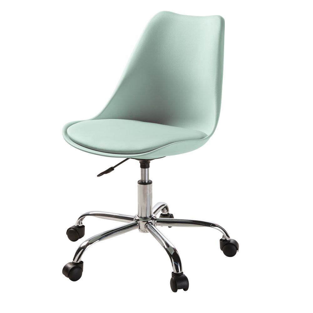 Chaise de bureau à roulettes verte Chaise de bureau à roulettes verte
