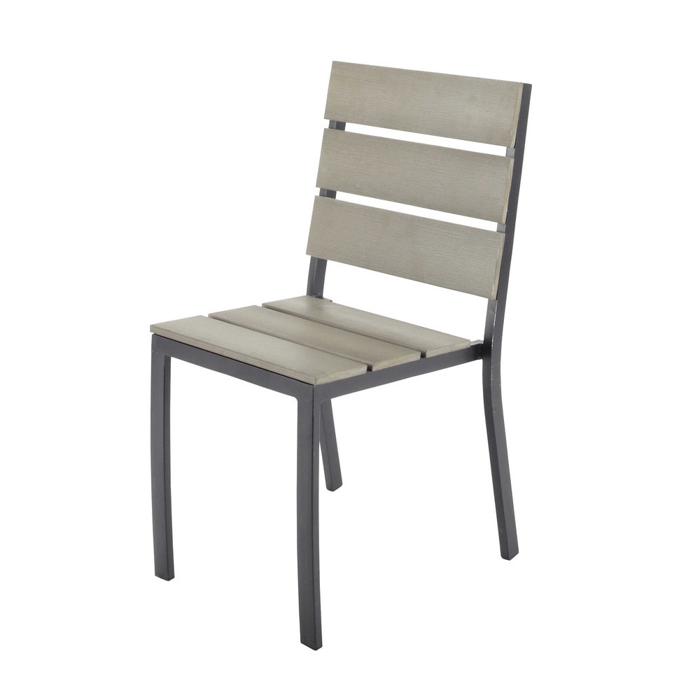 Chaise de jardin en aluminium et composite