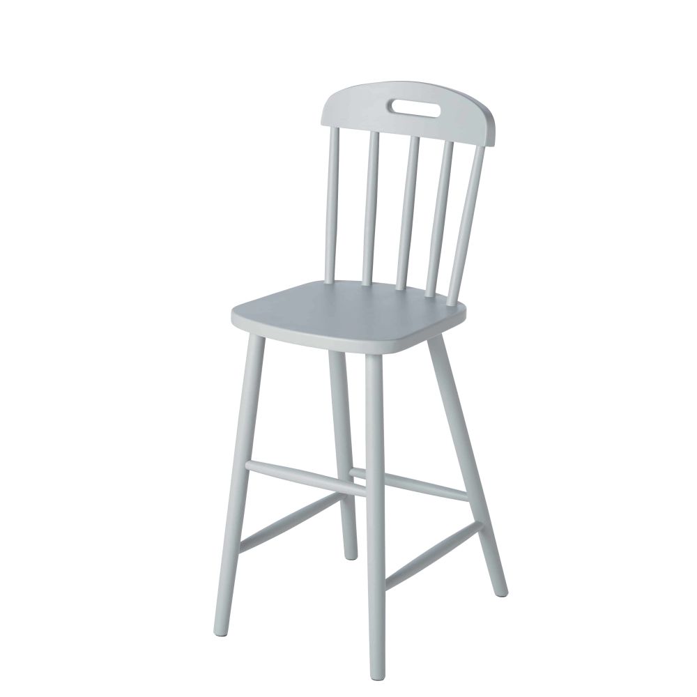 Chaise enfant vintage en hêtre gris (photo) Chaise enfant vintage en hêtre gris