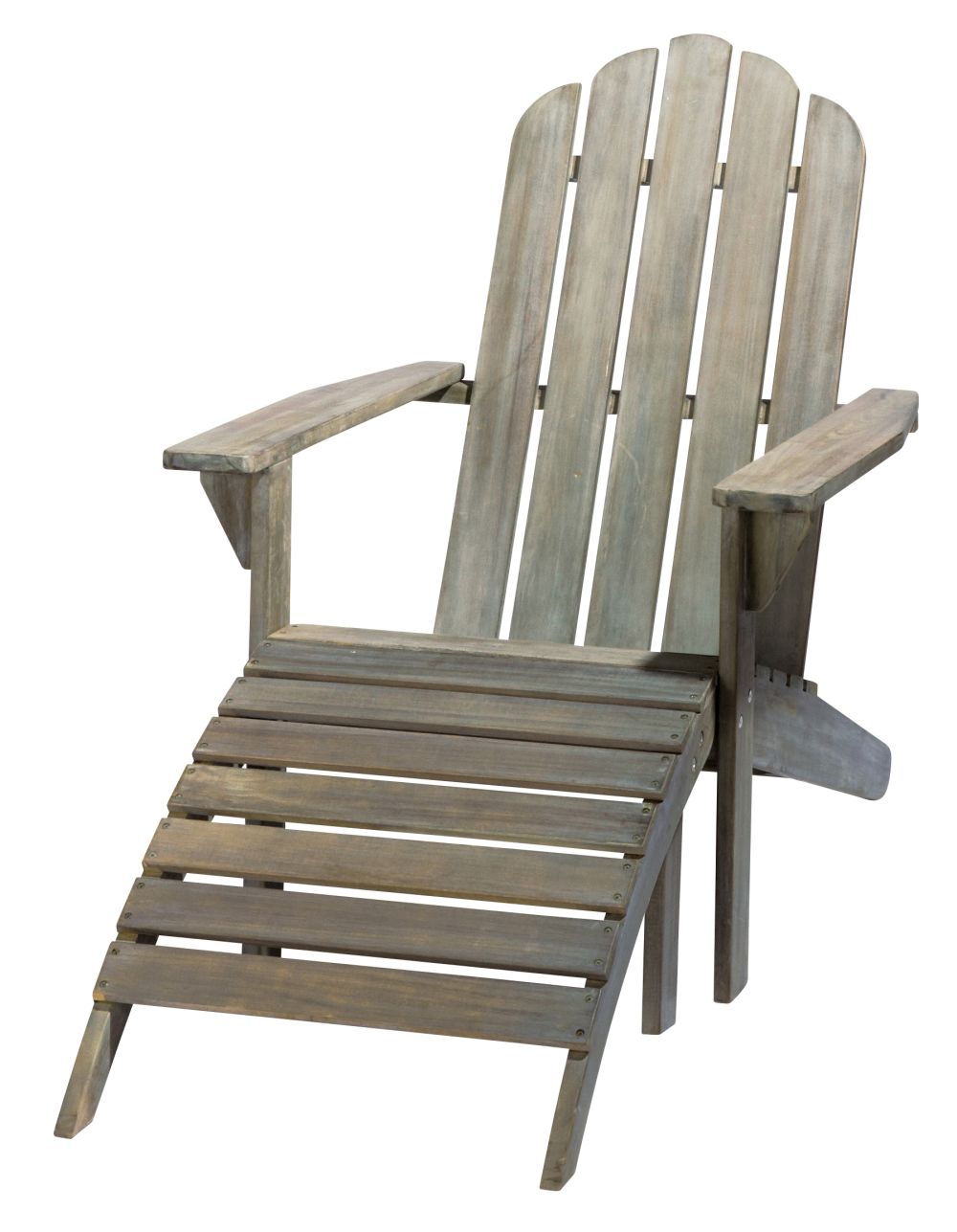 Chaise longue en acacia grisée Chaise longue en acacia grisée