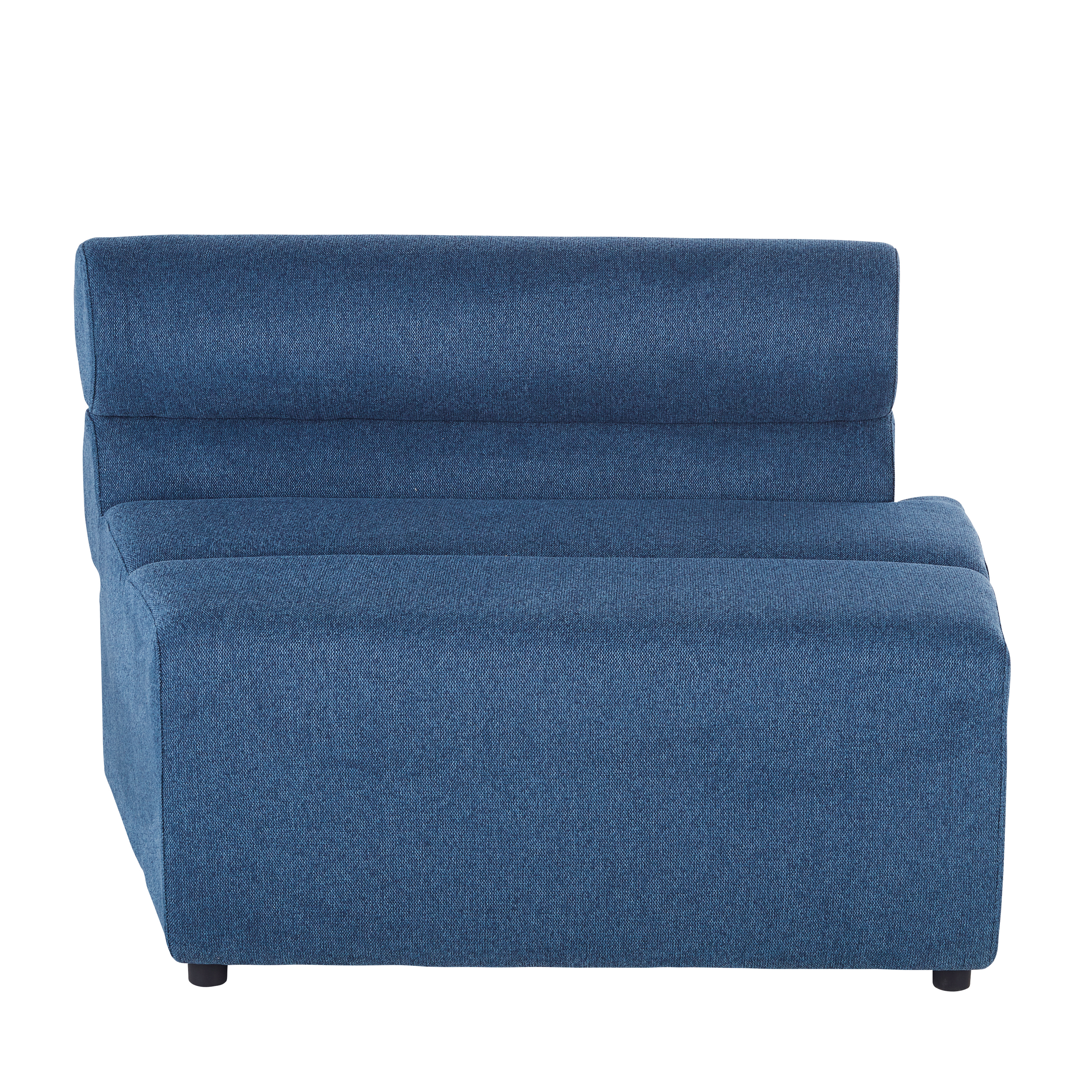 Chaise longue para sofá modulable profesional de tela reciclada azul Estilo contemporáneo Tela Maisons du monde